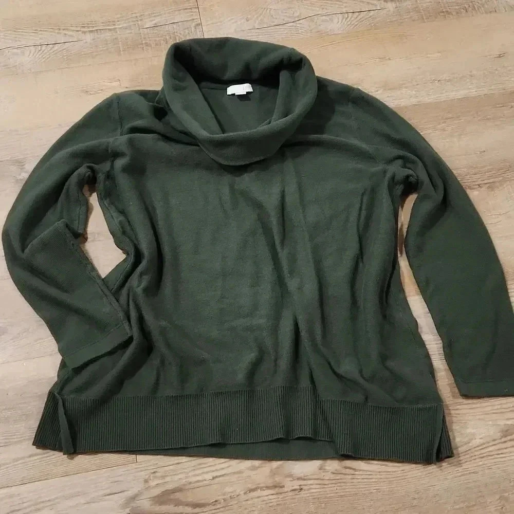 J. Jill Lightweight Silk Blend Cowl Neck Sweater
